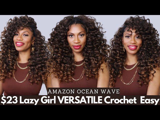 $23 Lazy Girl Versatile Crochet, only 7 Braids ft. Amazon Ocean Wave Hair