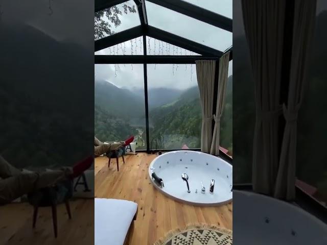 Epic view in the mountains of Turkey at Leva Bungalow