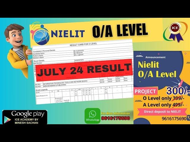 Nielit O/A level Result July24