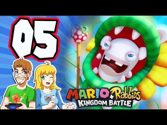 Mario + Rabbids Kingdom Battle - Walkthrough Part 5 Pirabbid Plant Boss World 1-5 (Nintendo Swtich)