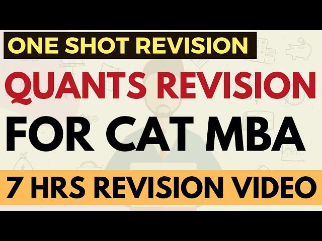 Complete Quants Revision for CAT 2023 | Concepts + Formulae + Shortcuts  + Questions in 7 hrs video