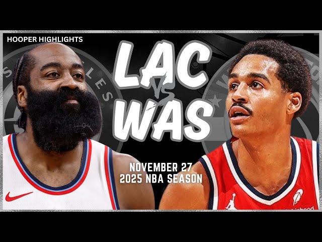 LA Clippers vs Washington Wizards Full Game Highlights | Nov 27 | 2025 NBA Season