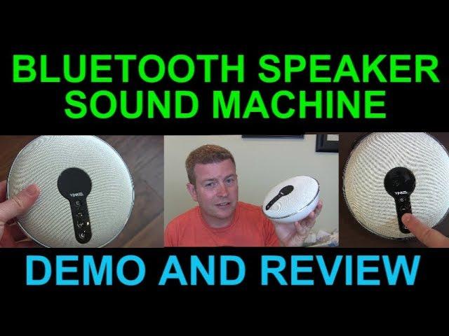 Rechargeable Bluetooth Speaker White Noise Sound Machine TWS Stereo Sound Feature Review Demo