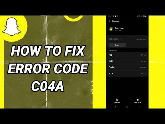 How To Fix Error Code C04A On Snapchat App