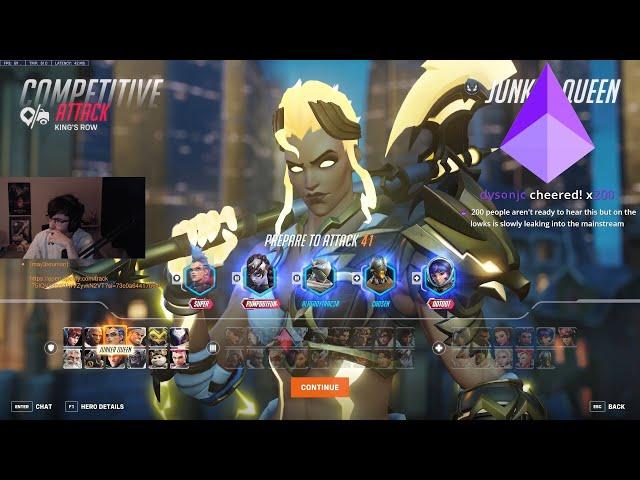 27K DMG! #1 JUNKER QUEEN! SUPER JUNKER QUEEN GAMEPLAY OVERWATCH 2 SEASON 13