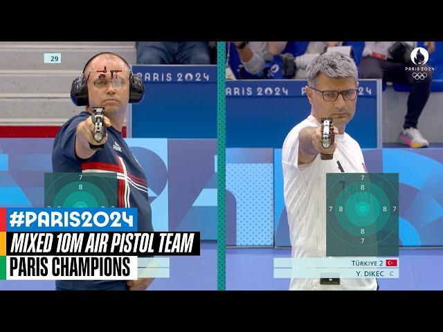 Mixed 10m air pistol team bronze & gold matches | Paris Champions