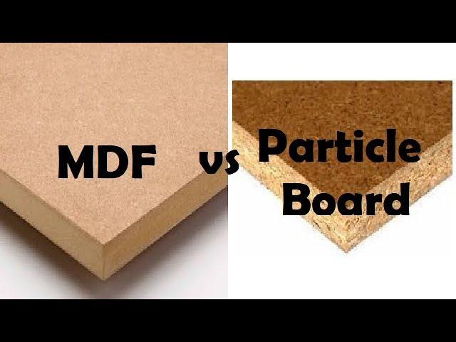 Difference between MDF & particleboard