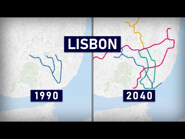 Evolution of the Lisbon Metro 1959-2040 (animation)