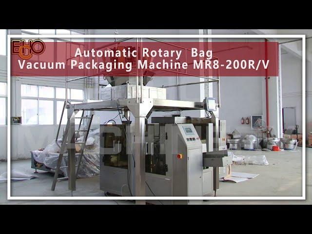 Automatic Rotary  Bag Vacuum Packaging Machine MR8-200R/V | ECHO MACHINERY