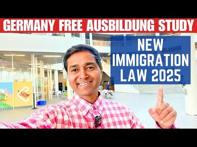 Germany Free Ausbildung Study / Vocational Training | New Immigration Law 2025