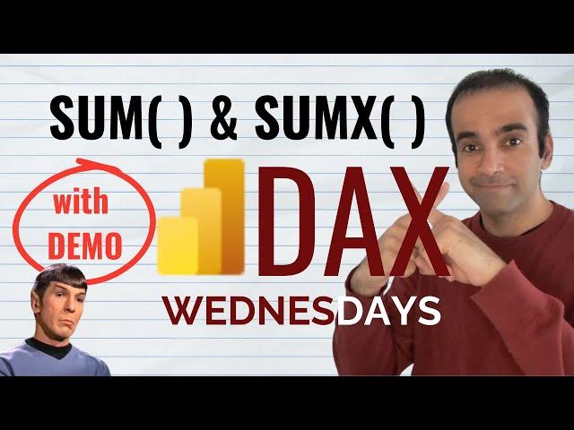 DAX Function SUM & SUMX | Learn How to Use SUM & SUMX | DAX Wednesdays #powerbi #lowcode #nocode