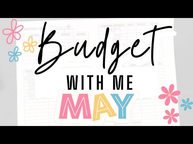 May 2024 Monthly Budget with Me For our Family of 5