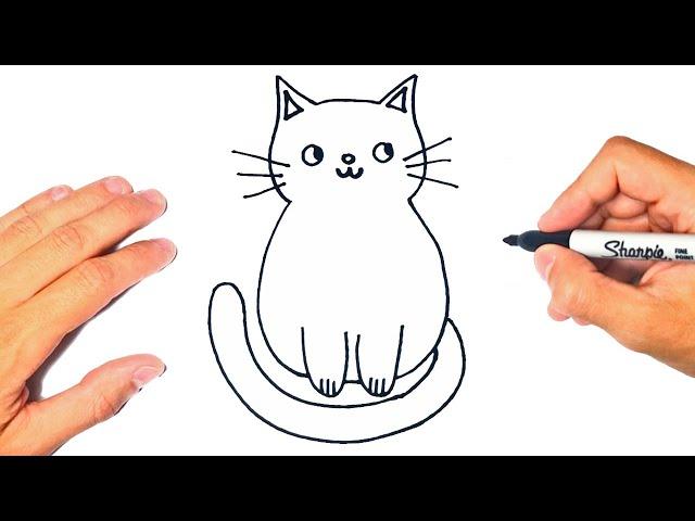 How to draw a Cat Step by Step | Cat Drawing Lesson