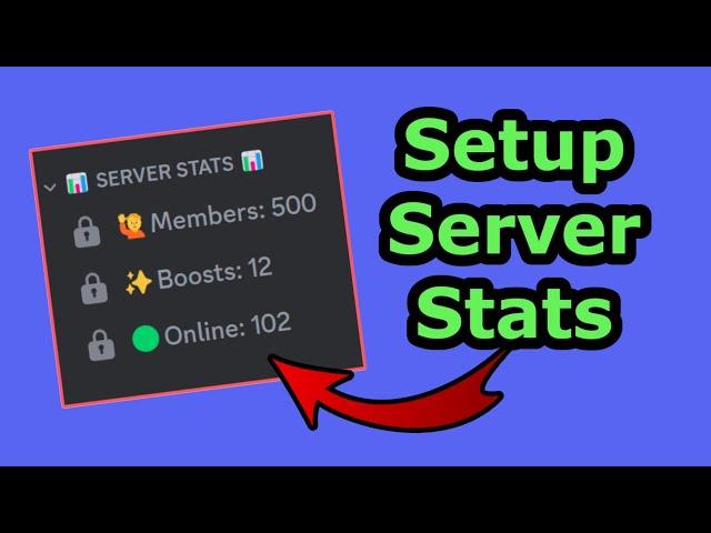 How To Setup Server Stats In Discord