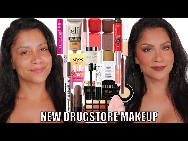 FULL FACE OF NEW DRUGSTORE & AFFORDABLE MAKEUP + WEAR TEST *oily skin* | MagdalineJanet