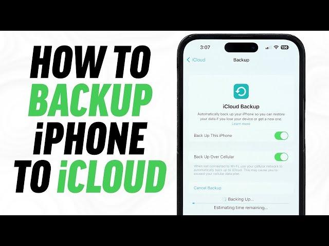 How to Backup your iPhone to iCloud in 2023