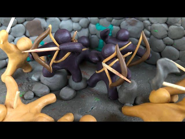 Лепим простых солдатиков из пластилина / Лепим лучника / How to make simple plasticine soldiers