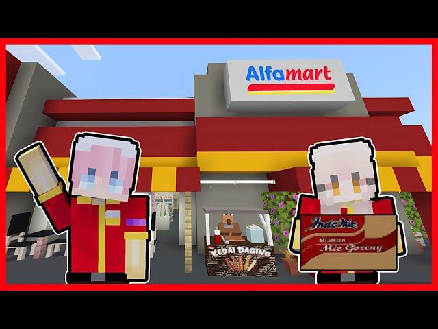 ATUN & MOMON BANGUN ALFAMART TERBESAR DI MINECRAFT !! Feat @sapipurba Minecraft