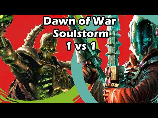 Dawn of War Soulstorm: 1 vs 1 Necrons (Eversor) vs Eldar (BADlDreDick)