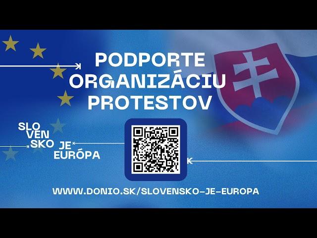  SLOVENSKO JE EURÓPA - protest 7. 3. 2025, Bratislava, naživo - Mier Ukrajine | Aktuality