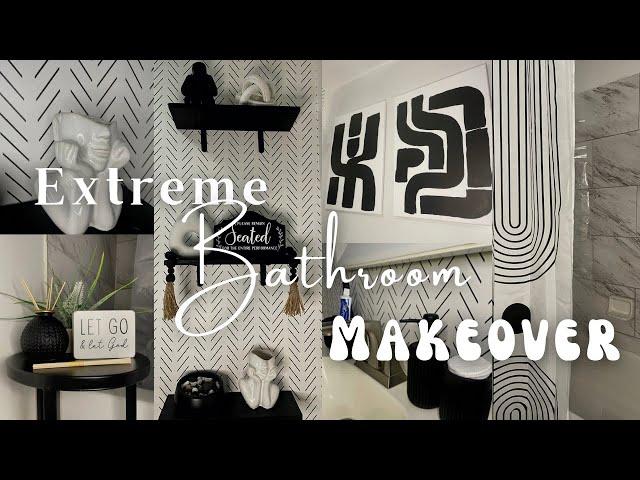 EXTREME BATHROOM MAKEOVER | How I Transformed My Small Bathroom + Very Detailed