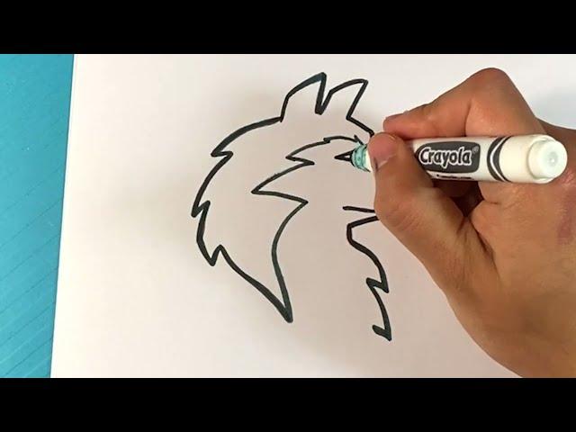 EASY How to Draw a WOLF