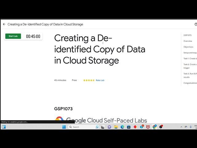 Creating a De-identified Copy of Data in Cloud Storage || Qwiklabs Arcade Solution