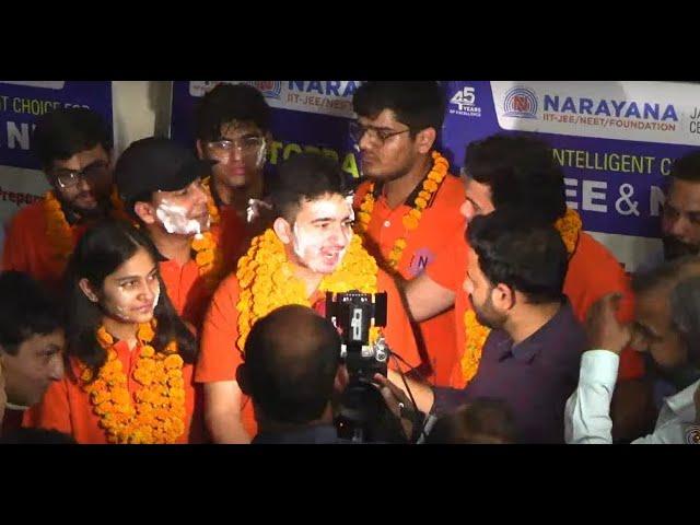SHASHANK SHARMA AIR - 1 | NEET 2024 Result Celebration Topper NARAYANA Jaipur Classroom