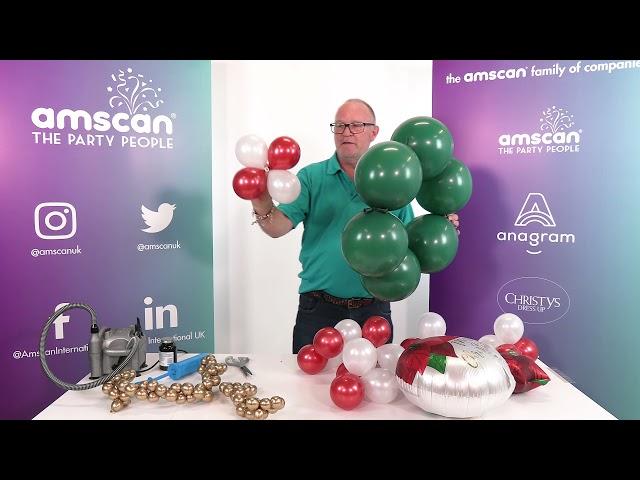 Creating Christmas Wreaths Using Balloons