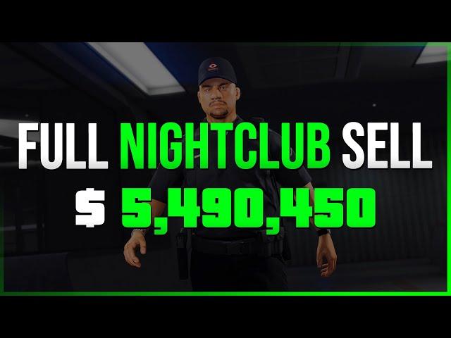 Full Nightclub Sell Solo worth $5,490,450 in Full Lobby | GTA 5 ONLINE SELLING FULL NIGHTCLUB SOLO