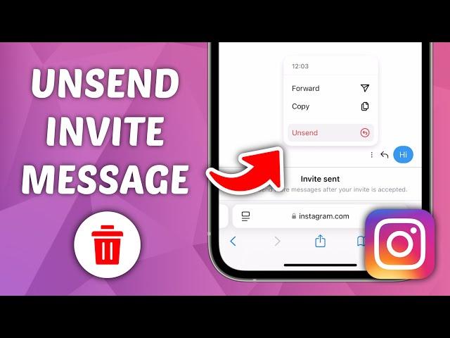 How to Unsend Invite Message on Instagram on iPhone