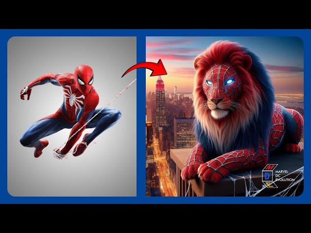 AVENGERS but as a LION (MARVEL & DC Characters) SPECIAL EDITION!