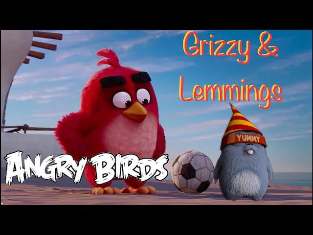 Grizzy & Lemmings meets Angry Birds - parody (Fan made)