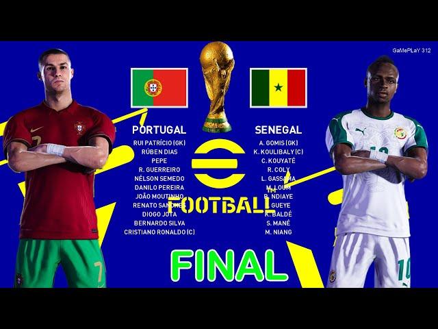 PES 2021 - Portugal vs Senegal - Final World Cup 2022 Full Match All Goals HD