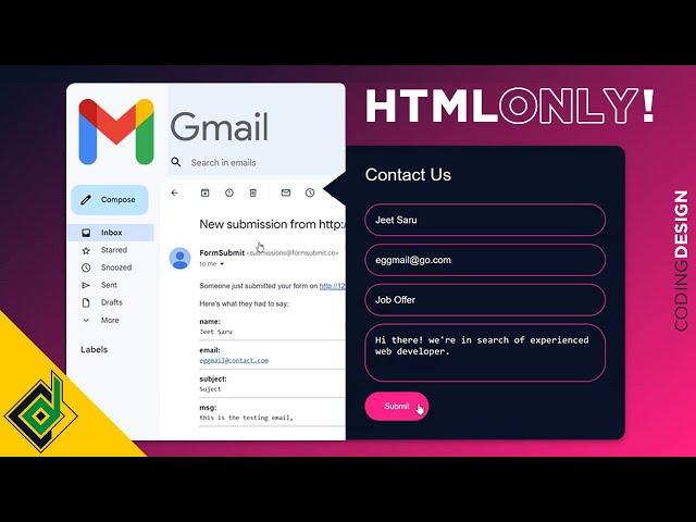 Send Emails Using Only HTML Code