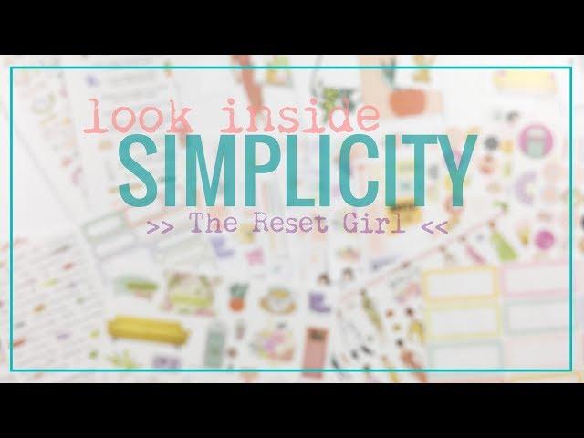 Look Inside // The Reset Girl // Simplicity Collection