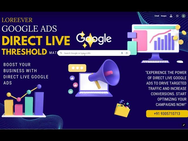 google ads threshold / Google ads threshold 2024 / google ads threshold reactive method /