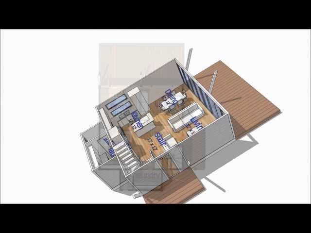 6.  Stairs and Text.  A TreblD and SketchUp Tutorial