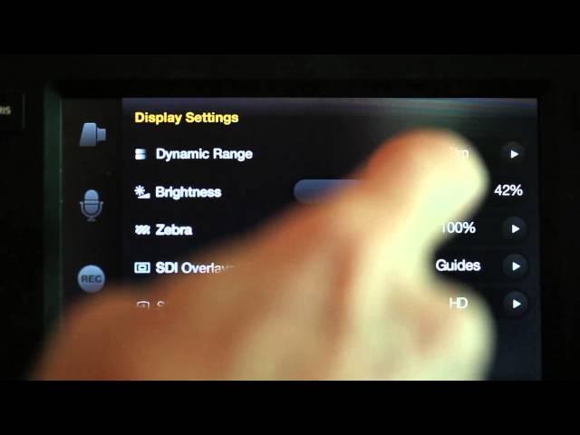 Blackmagic Production Camera 4K Training Demo - Menus