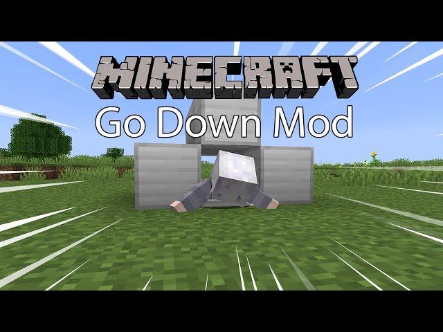 Minecraft Mod พรีวิว - Mod มุดท่อ | Go Down Mod [1.15.2]