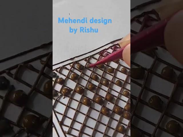 mehendi design by Rishu#new#tricks#gorgeousmehendi#trend#subscribers#henna#beutifullmehendi#