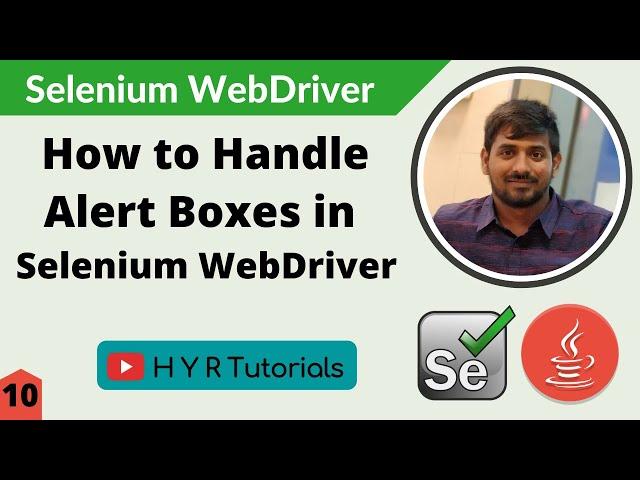 How to handle Alerts in Selenium WebDriver