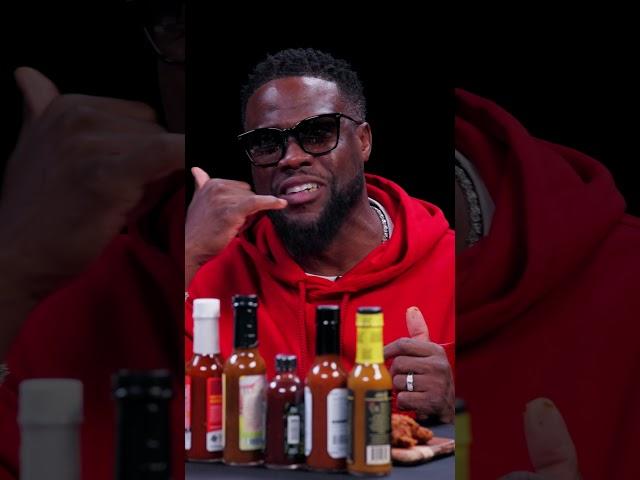 Kevin Hart RUNS for the exit on the Hot Ones 10th Anniversary Special 