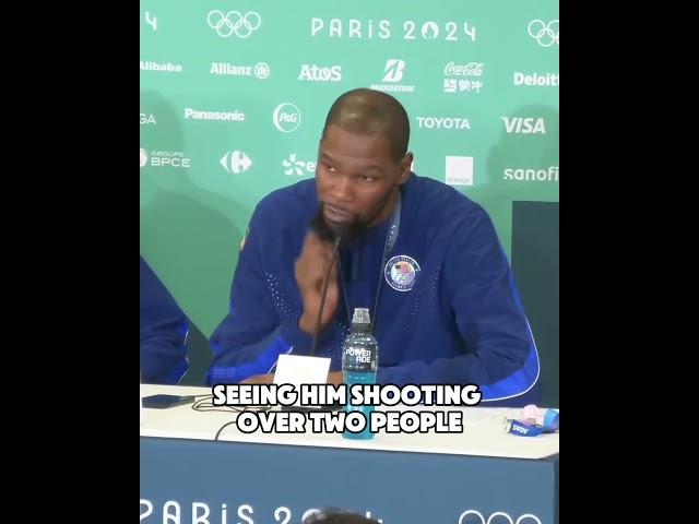 Kevin Durant on running it with Steph Curry & Steve Kerr  #paris2024  x #basketball