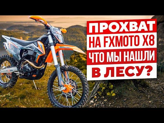 Прохват на FXmoto x8. Что мы нашли в лесу?