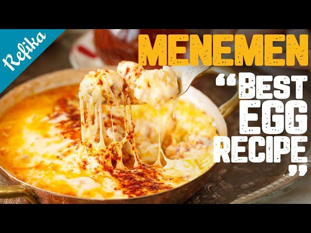 How to Make the Perfect MENEMEN?  Best Turkish Egg Recipe for Breakfast with Sausage and Cheese!