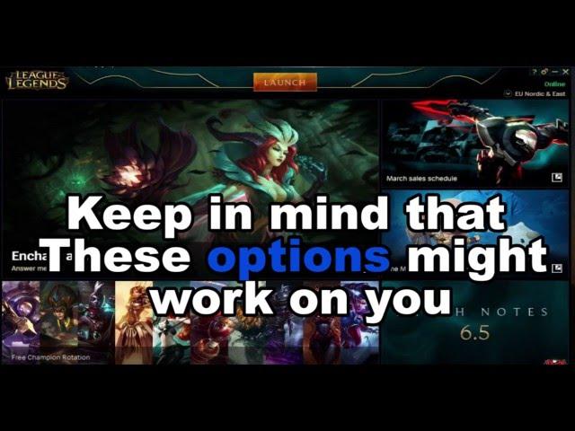 How to solve the black screen after champion select LoL (How i solved it)