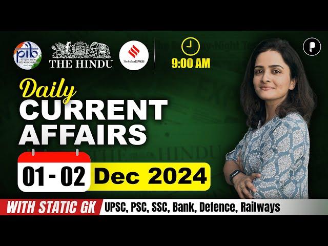 1 - 2 December Current Affairs 2024 | Daily Current Affairs | Current Affairs Today