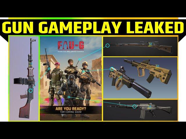 FAU-G | FAUG GAME TDM MODE NEW GUNS LEAKED | FAUG New Update | Faug Gameplay with gun #faug trailer