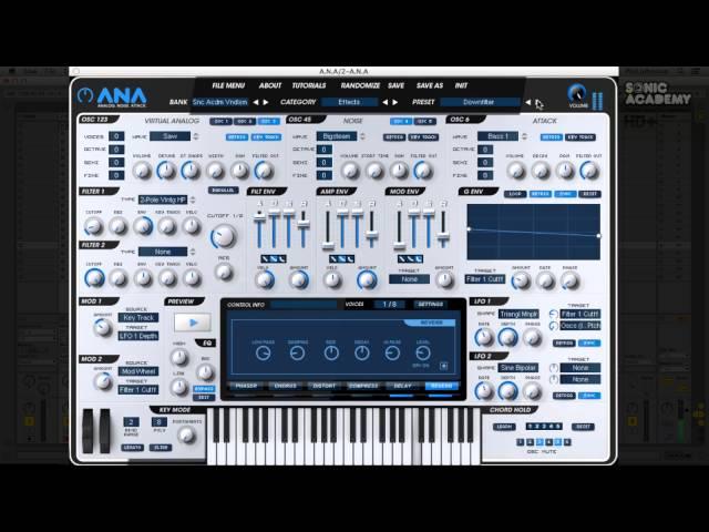 Sonic Academy ANA Preset Pack Volume 2 Walkthrough